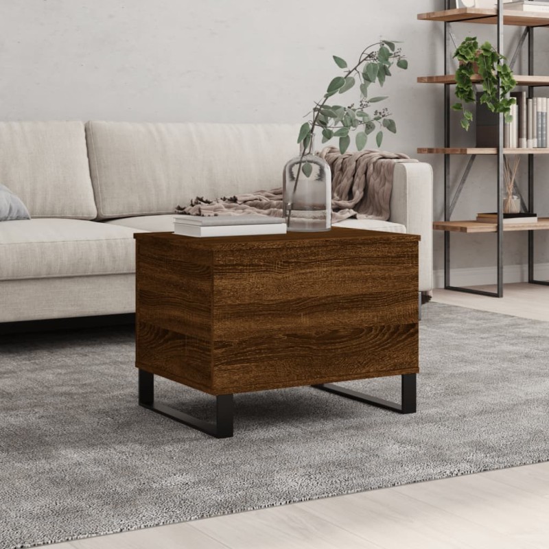 vidaXL Couchtisch Braun Eichen-Optik 60x44,5x45 cm Holzwerkstoff vidaXL Couchtisch Braun Eichen-Optik 60x44,5x45 cm Holzwerkstoff