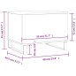 vidaXL Couchtisch Braun Eichen-Optik 60x44,5x45 cm Holzwerkstoff vidaXL Couchtisch Braun Eichen-Optik 60x44,5x45 cm Holzwerkstoff