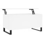vidaXL Couchtisch Weiß 90x44,5x45 cm Holzwerkstoff vidaXL Couchtisch Weiß 90x44,5x45 cm Holzwerkstoff