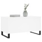 vidaXL Couchtisch Weiß 90x44,5x45 cm Holzwerkstoff vidaXL Couchtisch Weiß 90x44,5x45 cm Holzwerkstoff