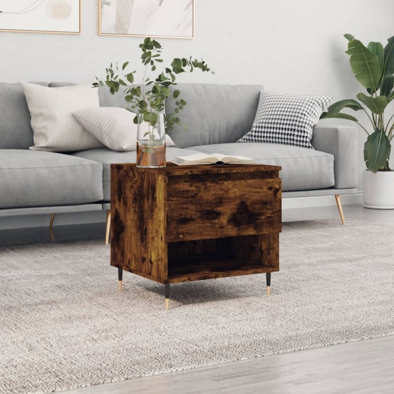 vidaXL Couchtisch Räuchereiche 50x46x50 cm Holzwerkstoff vidaXL Couchtisch Räuchereiche 50x46x50 cm Holzwerkstoff