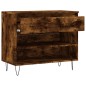 vidaXL Schuhregal Räuchereiche 70x36x60 cm Holzwerkstoff vidaXL Schuhregal Räuchereiche 70x36x60 cm Holzwerkstoff
