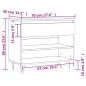 vidaXL Schuhregal Räuchereiche 70x36x60 cm Holzwerkstoff vidaXL Schuhregal Räuchereiche 70x36x60 cm Holzwerkstoff