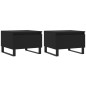 vidaXL Couchtische 2 Stk. Schwarz 50x46x35 cm Holzwerkstoff vidaXL Couchtische 2 Stk. Schwarz 50x46x35 cm Holzwerkstoff
