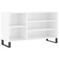 vidaXL Schuhregal Hochglanz-Weiß 102x36x60 cm Holzwerkstoff vidaXL Schuhregal Hochglanz-Weiß 102x36x60 cm Holzwerkstoff