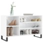 vidaXL Schuhregal Hochglanz-Weiß 102x36x60 cm Holzwerkstoff vidaXL Schuhregal Hochglanz-Weiß 102x36x60 cm Holzwerkstoff