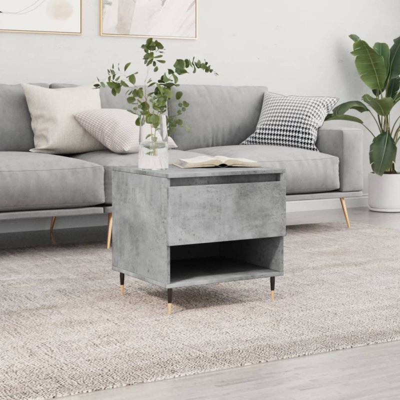 vidaXL Couchtisch Betongrau 50x46x50 cm Holzwerkstoff vidaXL Couchtisch Betongrau 50x46x50 cm Holzwerkstoff