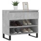 vidaXL Schuhregal Betongrau 70x36x60 cm Holzwerkstoff vidaXL Schuhregal Betongrau 70x36x60 cm Holzwerkstoff