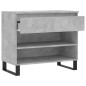 vidaXL Schuhregal Betongrau 70x36x60 cm Holzwerkstoff vidaXL Schuhregal Betongrau 70x36x60 cm Holzwerkstoff