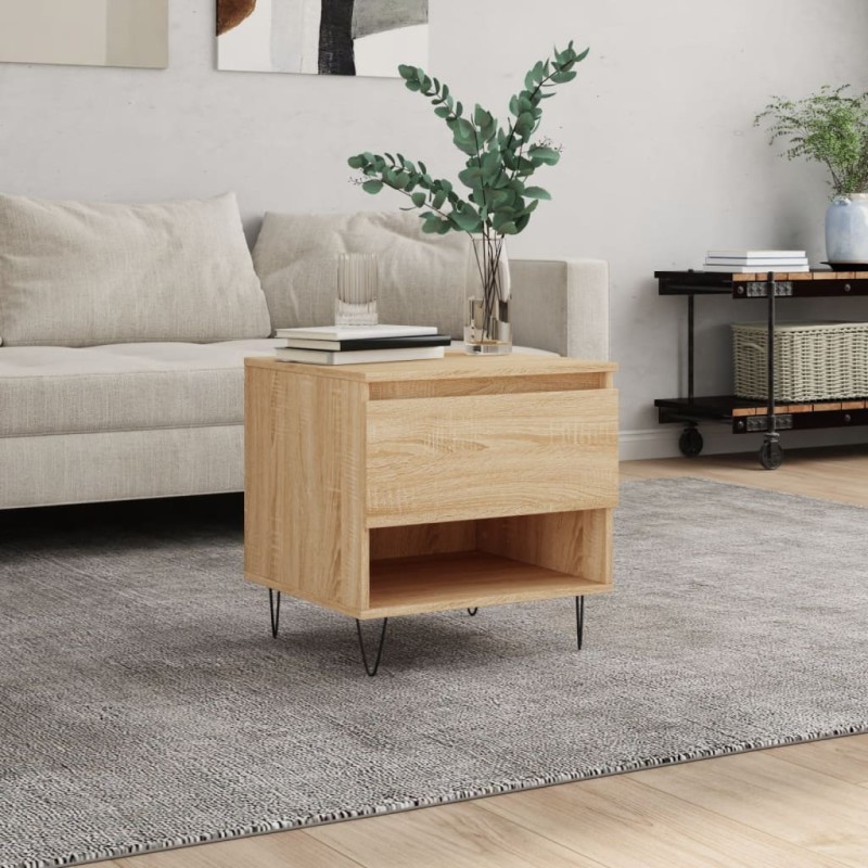 vidaXL Couchtisch Sonoma-Eiche 50x46x50 cm Holzwerkstoff vidaXL Couchtisch Sonoma-Eiche 50x46x50 cm Holzwerkstoff