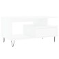vidaXL Couchtisch Weiß 90x49x45 cm Holzwerkstoff vidaXL Couchtisch Weiß 90x49x45 cm Holzwerkstoff