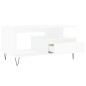 vidaXL Couchtisch Weiß 90x49x45 cm Holzwerkstoff vidaXL Couchtisch Weiß 90x49x45 cm Holzwerkstoff