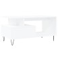 vidaXL Couchtisch Weiß 90x49x45 cm Holzwerkstoff vidaXL Couchtisch Weiß 90x49x45 cm Holzwerkstoff