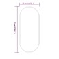 Wandspiegel Schwarz 70x30 cm Oval Wandspiegel Schwarz 70x30 cm Oval