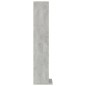 vidaXL CD-Schrank Betongrau 21x20x88 cm Holzwerkstoff vidaXL CD-Schrank Betongrau 21x20x88 cm Holzwerkstoff