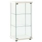 vidaXL Vitrine Hartglas Weiß vidaXL Vitrine Hartglas Weiß