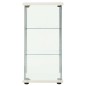 vidaXL Vitrine Hartglas Weiß vidaXL Vitrine Hartglas Weiß