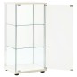 vidaXL Vitrine Hartglas Weiß vidaXL Vitrine Hartglas Weiß