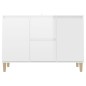 vidaXL Sideboard Hochglanz-Weiß 101x35x70 cm Holzwerkstoff vidaXL Sideboard Hochglanz-Weiß 101x35x70 cm Holzwerkstoff