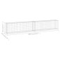 vidaXL Gabionenwand mit Abdeckung Verzinkter Stahl 300x30x50 cm vidaXL Gabionenwand mit Abdeckung Verzinkter Stahl 300x30x50 cm
