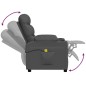 Massagesessel Grau Kunstleder Massagesessel Grau Kunstleder