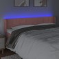 vidaXL LED Kopfteil Rosa 183x16x78/88 cm Samt vidaXL LED Kopfteil Rosa 183x16x78/88 cm Samt