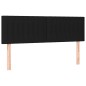 vidaXL Boxspringbett mit Matratze Schwarz 140x190 cm Stoff vidaXL Boxspringbett mit Matratze Schwarz 140x190 cm Stoff