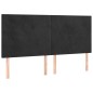 vidaXL Boxspringbett mit Matratze & LED Schwarz 180x200 cm Samt vidaXL Boxspringbett mit Matratze & LED Schwarz 180x200 cm Samt
