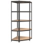 vidaXL Regale mit 5 Böden 3 Stk. Anthrazit Stahl & Holzwerkstoff vidaXL Regale mit 5 Böden 3 Stk. Anthrazit Stahl & Holzwerkstoff