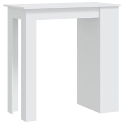 vidaXL Bartisch mit Ablagefläche Weiß 102x50x103,5 cm Holzwerkstoff