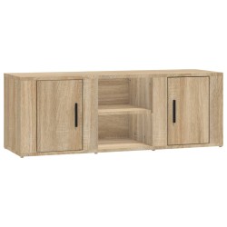 vidaXL TV-Schrank Sonoma-Eiche 100x31,5x35 cm Holzwerkstoff