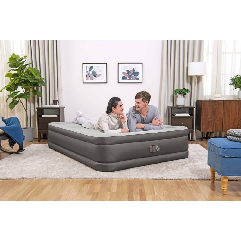 Bestway Luftbett Fortech mit Integrierter Pumpe 203x152x46 cm Bestway Luftbett Fortech mit Integrierter Pumpe 203x152x46 cm