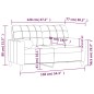 vidaXL 2-Sitzer-Sofa mit Zierkissen Creme 120 cm Stoff vidaXL 2-Sitzer-Sofa mit Zierkissen Creme 120 cm Stoff