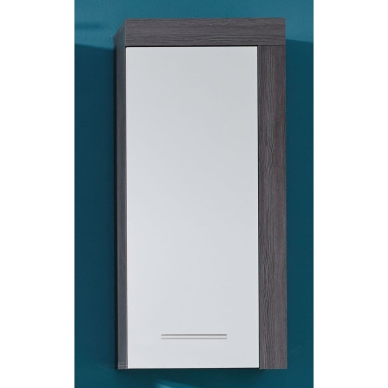 Trendteam Wandschrank Miami Weiß und Rauchsilbern Trendteam Wandschrank Miami Weiß und Rauchsilbern