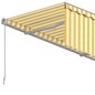vidaXL Markise Automatisch Einziehbar mit Rollo 6x3 m Gelb & Weiß vidaXL Markise Automatisch Einziehbar mit Rollo 6x3 m Gelb & Weiß