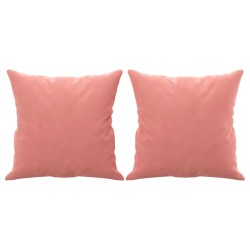 Zierkissen 2 Stk. Rosa 40x40 cm Samt