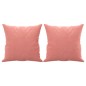 Zierkissen 2 Stk. Rosa 40x40 cm Samt Zierkissen 2 Stk. Rosa 40x40 cm Samt