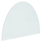 vidaXL Funkenschutzplatte Glas Halbrund 800x600 mm vidaXL Funkenschutzplatte Glas Halbrund 800x600 mm