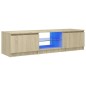 vidaXL TV-Schrank mit LED-Leuchten Sonoma-Eiche 140x40x35,5 cm vidaXL TV-Schrank mit LED-Leuchten Sonoma-Eiche 140x40x35,5 cm