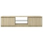 vidaXL TV-Schrank mit LED-Leuchten Sonoma-Eiche 140x40x35,5 cm vidaXL TV-Schrank mit LED-Leuchten Sonoma-Eiche 140x40x35,5 cm