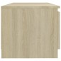 vidaXL TV-Schrank mit LED-Leuchten Sonoma-Eiche 140x40x35,5 cm vidaXL TV-Schrank mit LED-Leuchten Sonoma-Eiche 140x40x35,5 cm