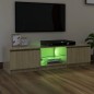 vidaXL TV-Schrank mit LED-Leuchten Sonoma-Eiche 140x40x35,5 cm vidaXL TV-Schrank mit LED-Leuchten Sonoma-Eiche 140x40x35,5 cm