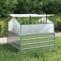 vidaXL Garten-Hochbeet mit Gewächshaus 100x100x85 cm Silber vidaXL Garten-Hochbeet mit Gewächshaus 100x100x85 cm Silber