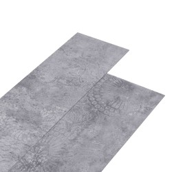 vidaXL PVC Laminat Dielen Selbstklebend 5,21 m² 2 mm Zementgrau
