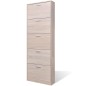 vidaXL Schuhschrank mit 5 Schuhkippern Holz Eichen-Optik vidaXL Schuhschrank mit 5 Schuhkippern Holz Eichen-Optik