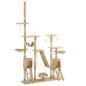 vidaXL Katzen-Kratzbaum mit Sisal-Kratzsäulen 230 - 250 cm Beige vidaXL Katzen-Kratzbaum mit Sisal-Kratzsäulen 230 - 250 cm Beige