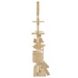 vidaXL Katzen-Kratzbaum mit Sisal-Kratzsäulen 230 - 250 cm Beige vidaXL Katzen-Kratzbaum mit Sisal-Kratzsäulen 230 - 250 cm Beige