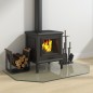 vidaXL Kaminofen Glasplatte Sechseck 100x60 cm vidaXL Kaminofen Glasplatte Sechseck 100x60 cm