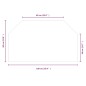 vidaXL Kaminofen Glasplatte Sechseck 100x60 cm vidaXL Kaminofen Glasplatte Sechseck 100x60 cm
