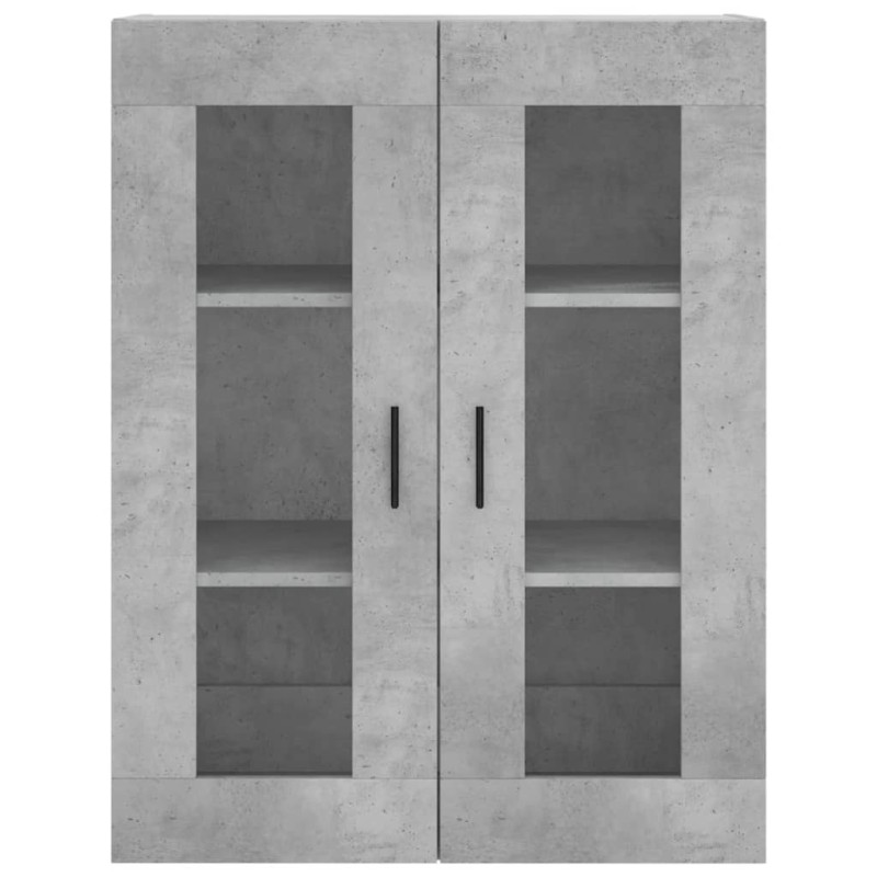Highboard Betongrau 69,5x34x180 cm Holzwerkstoff Highboard Betongrau 69,5x34x180 cm Holzwerkstoff